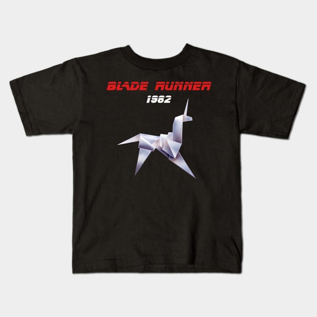 Blade Runner Unicorn Kids T-Shirt by Scud"